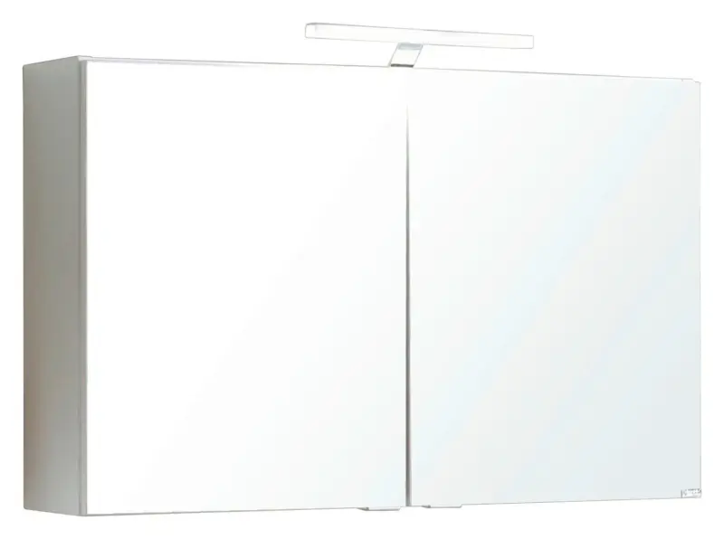 Spiegelschrank Siena mit LED ca. 80x65x20cm 2-t&uuml;rig Wei&szlig;