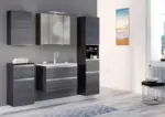 m&ouml;max Dornbirn - Ihr Trendm&ouml;belhaus in Dornbirn Badezimmer Arezzo Silber/Eichefarbe