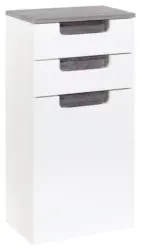 Unterschrank Siena Wei&szlig;/Eichefarbe
