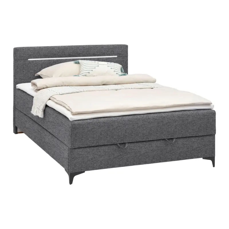 Boxbett Jerry in Grau ca. 120x200cm