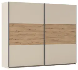 Schwebet&uuml;renschrank Ellmau Champagner/Eiche Artisan
