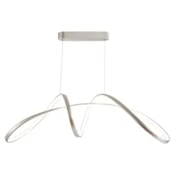 LED-H&auml;ngeleuchte Infinity Silberfarben max. 50 Watt