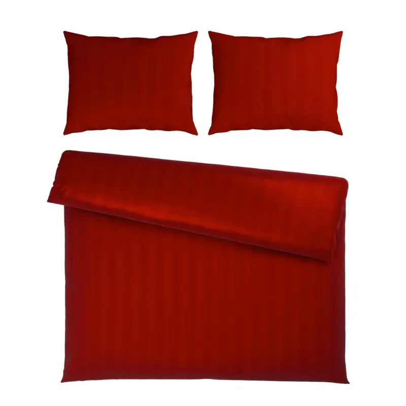 Bettw&auml;sche Xenia Streif XXL Rot ca. 200x220cm