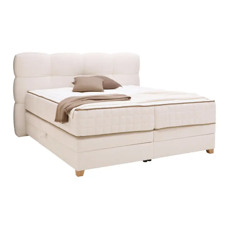 Boxspringbett Bianco Beige ca. 180x200cm