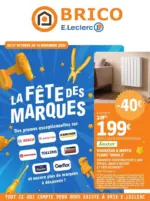 E.Leclerc Brico Brico, F&ecirc;te Des Marques - du 27.10.2026