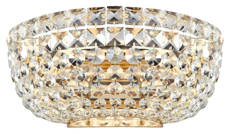 Wandleuchte Basfor Goldfarben max. 60 Watt Wandlampe