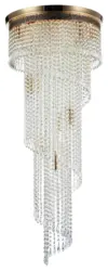 Kronleuchter Cascade Goldfarben max. 60 Watt