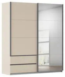 Schwebet&uuml;renschrank Elara Champagnerfarben