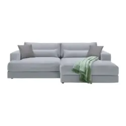 Ecksofa Fabiona rechts Grau