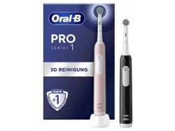 Oral-B Pro 1 Cross Action Duopack Elektrische Zahnb&uuml;rste Black & Pink