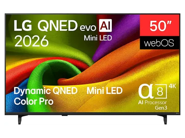 LG Electronics 50QNED8MB6C (2026) 50 Zoll 4K QNED evo Mini LED Smart TV; QNED TV