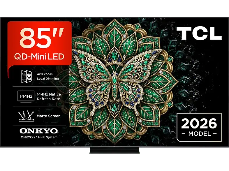 TCL 85C6K Pro (2026) 85 Zoll Premium QD-Mini LED-Fernseher; QD-Mini LED TV