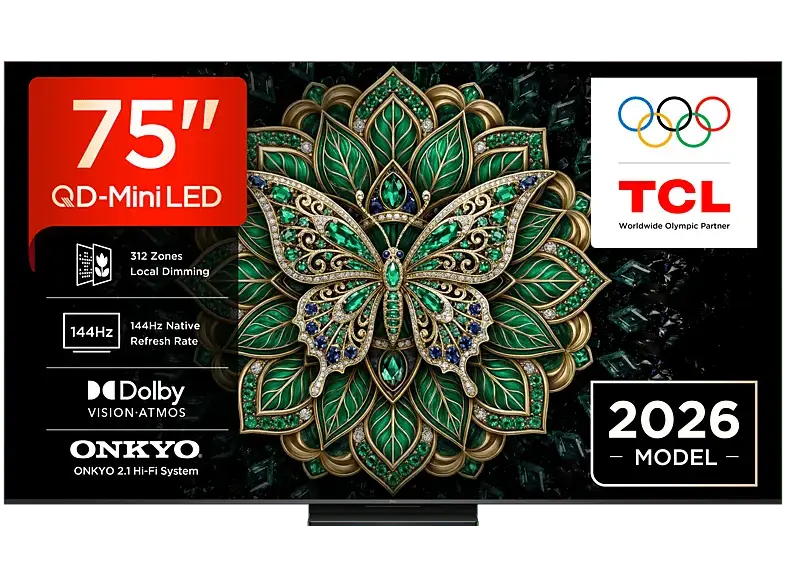 TCL 75C6K Pro (2026) 75 Zoll Premium QD-Mini LED-Fernseher; QD-Mini LED TV