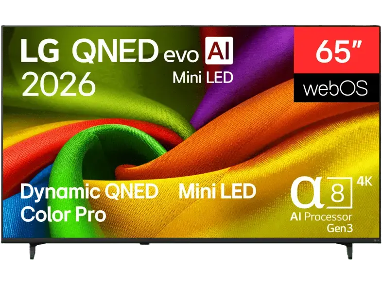 LG Electronics 65QNED8MB6C (2026) 65 Zoll 4K QNED evo Mini LED Smart TV; QNED TV