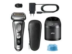 Braun Series 9 Pro - 9467cc - Golden Ribbon Elektrorasierer Wet & Dry (Akkubetrieb, Silber, 4+1 Scherkopf mit ProLift Trimmer)