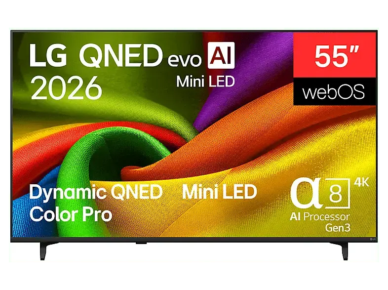 LG Electronics 55QNED8MB6C (2026) 55 Zoll 4K QNED evo Mini LED Smart TV; QNED TV