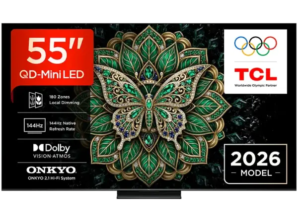 TCL 55C6K Pro (2026) 55 Zoll Premium QD-Mini LED-Fernseher; QD-Mini LED TV