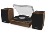 MediaMarkt Lenco LS-200 Plattenspieler mit Bluetooth Empfang und &Uuml;bertragung mit Holz Lautsprecher - bis 09.11.2026