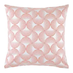 Zierkissen Shiny Gingko Silberfarben/Rosa ca. 45x45cm