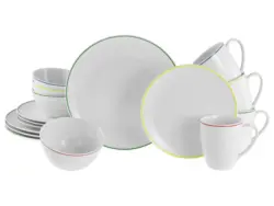 Kombiservice Luna Color Wei&szlig;/Multicolor, 16-teilig
