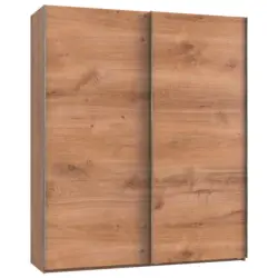 Schwebet&uuml;renschrank in Eichefarben