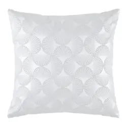 Zierkissen Shiny Gingko Silberfarben ca. 45x45cm