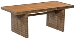 Gartentisch Toskana Holz/ Metall/Kunststoff L: 185 cm