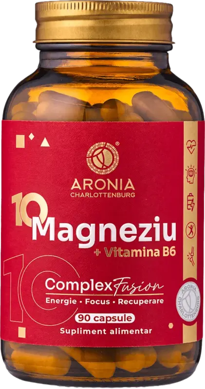 10 magneziu + vitamina B6 - Complex fusion: 10 forme de magneziu + vitamina B6