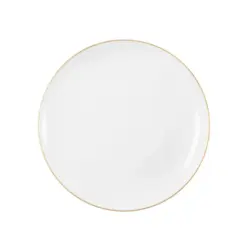 Fr&uuml;hst&uuml;cksteller Wei&szlig;, Goldfarben 22,5 cm Liberty