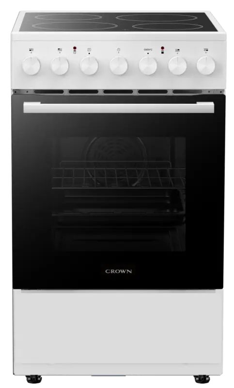 Готварска печка (ток) Crown CEC50M8W , Бял , Керамични