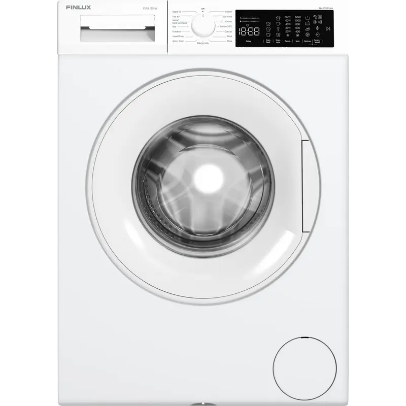 Пералня Finlux FXA8 1201W , 1200 об./мин., 8.00 kg, A , Бял