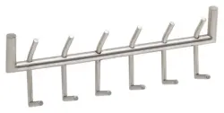 Wandgarderobe ca. 60x19x10 cm Silberfarben