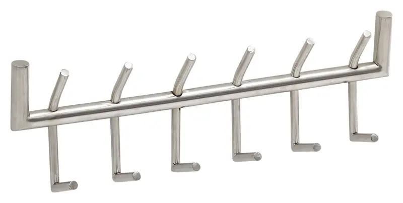 Wandgarderobe ca. 60x19x10 cm Silberfarben