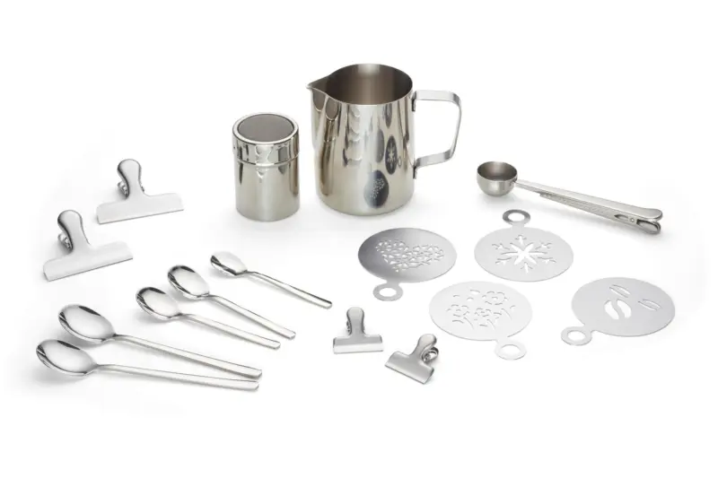 Kaffeeset Cosme in Silberfarben, 23-teilig