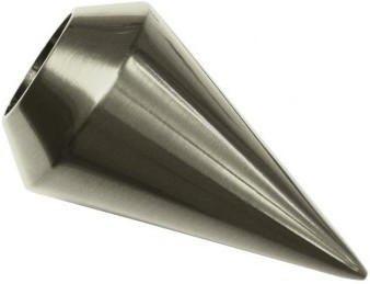 Endknopf Spitze Ø 20, Metall, titan