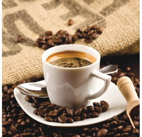 Keilrahmenbild 35x35 cm Kaffee