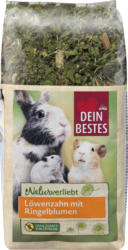 Dein Bestes Snack für Nager & Zwergkaninchen, Naturverliebt, Löwenzahn mit Ringelblumen