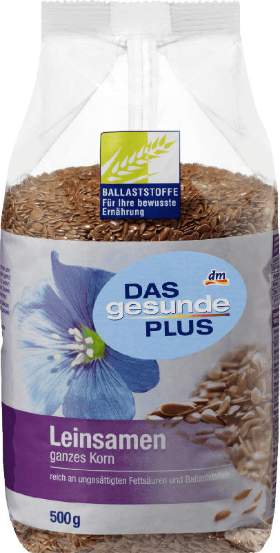 DAS gesunde PLUS Leinsamen ganzes Korn