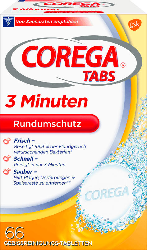 Corega Gebißreinigertabs Rapid 3 min