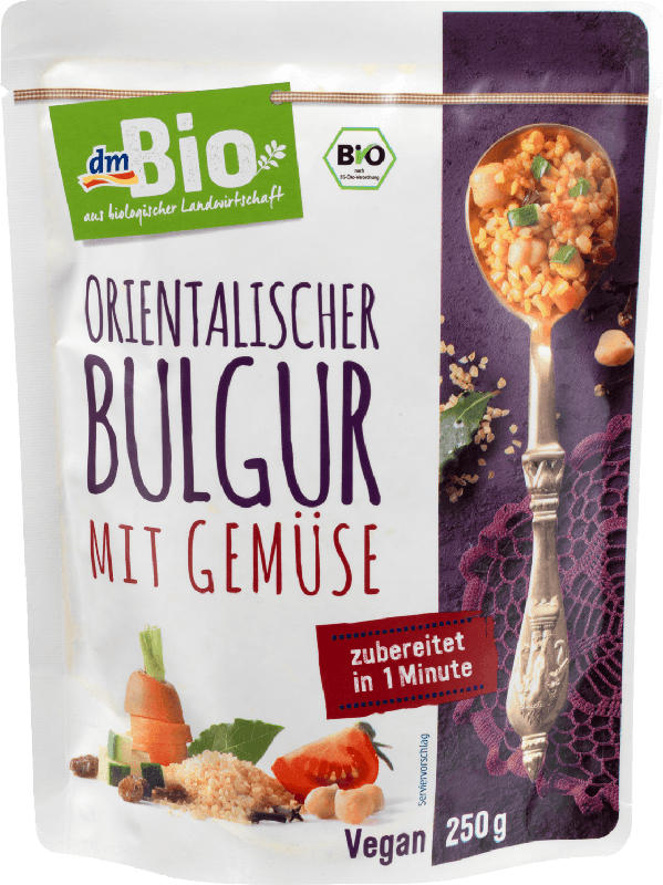 dmBio Fertiggericht orientalischer Bulgur mit Gemüse