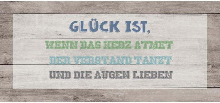 Bild Cheb 23x49cm Glück