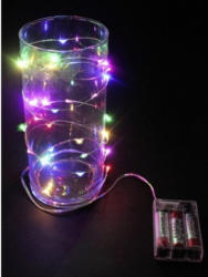 LED-Drahtlichterkette 40 LED bunt