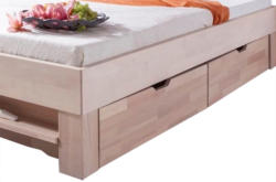 2er-Set Bettkastenset JULIA - Buche massiv white wash