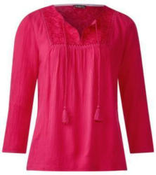 Spitzenshirt in Krepp-Optik