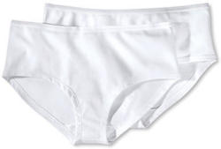 2 Pantys mit Bio-Baumwolle, weiß