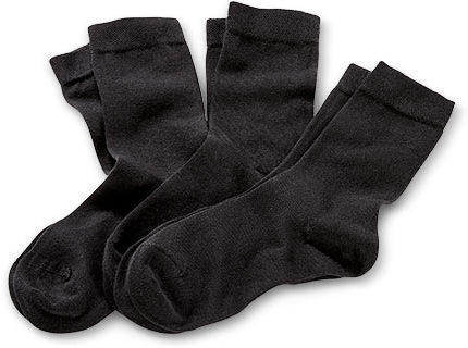 3 Paar Socken, schwarz