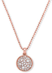 Silberkette »Kreis« mit Zirkonia*, rosévergoldet