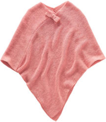 Mädchen Poncho mit Zierschleife