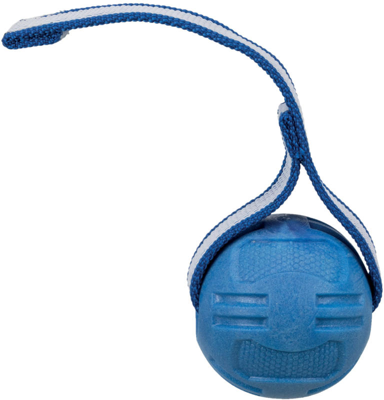 Trixie Sporting balle avec sangle, TPR, ø 6 cm/20 cm
