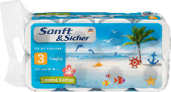 Sanft&Sicher Toilettenpapier Saison 3-lagig (8 x 150 Blatt)